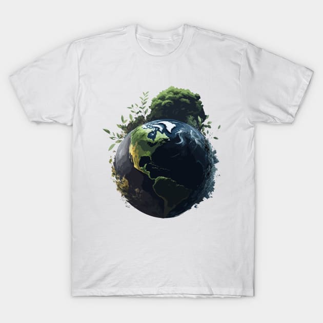 Save Earth Day World Environment Day Inspirational Gift T-Shirt by norhan2000